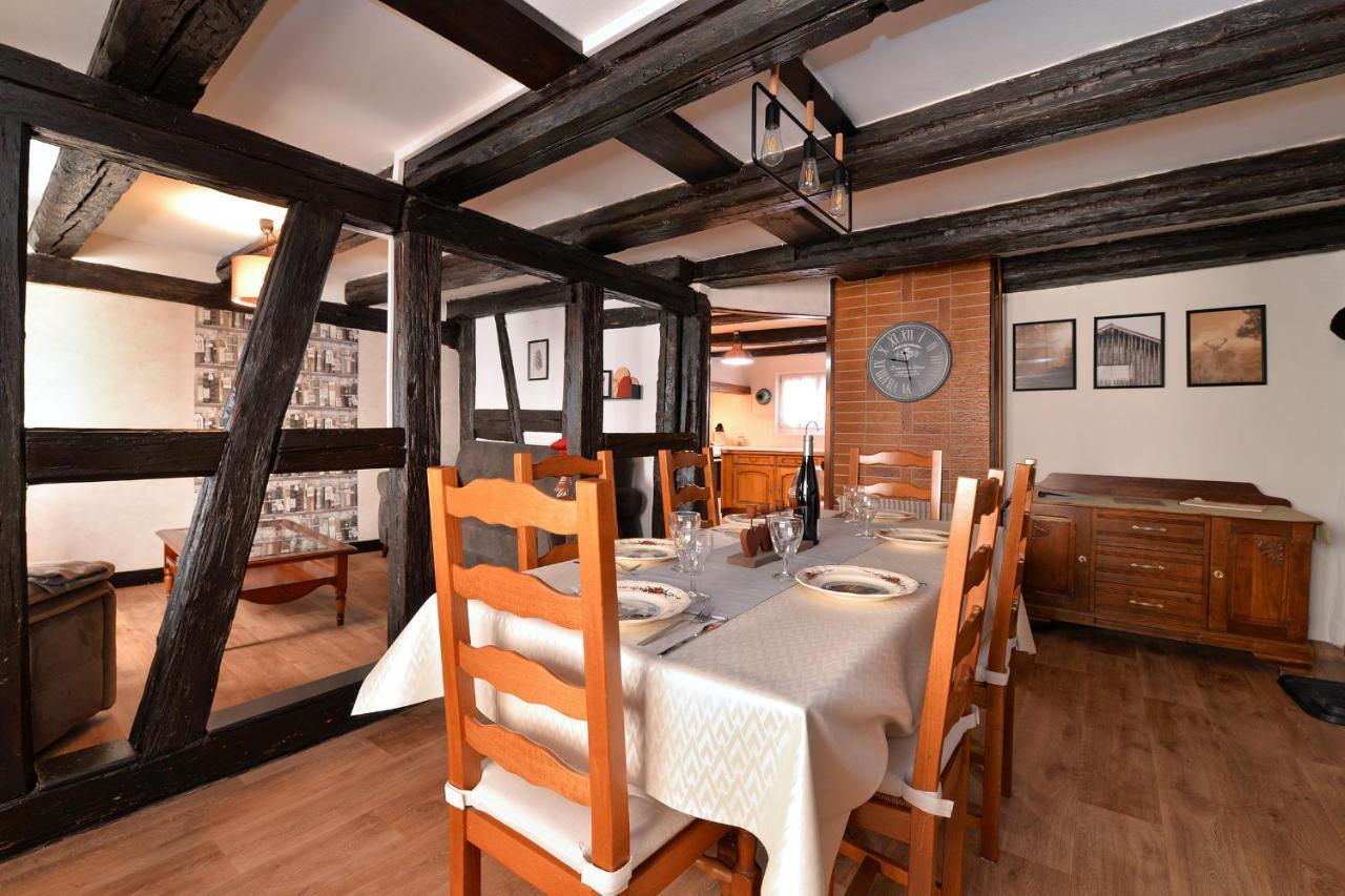 Chez Mamema, Maison Alsacienne Route Des Vins キンツアイム エクステリア 写真